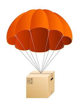 Parachute parcel Parachute parcel